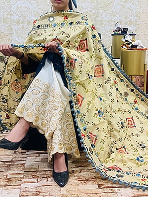 Chikankari Suit With Handwork Dupatta Catalogue 1-Black-3 Chikankari Suit With Handwork Dupatta Catalogue 1-Black-3