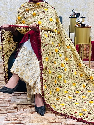 Chikankari Suit With Handwork Dupatta Catalogue 1-Maroon-1 Chikankari Suit With Handwork Dupatta Catalogue 1-Maroon-1