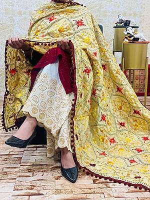 Chikankari Suit With Handwork Dupatta Catalogue 1-Maroon-3 Chikankari Suit With Handwork Dupatta Catalogue 1-Maroon-3