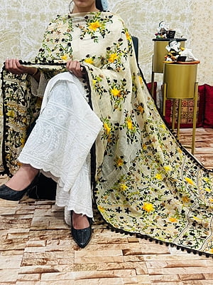 Chikankari Suit With Handwork Dupatta Catalogue 1-OffWhite-3 Chikankari Suit With Handwork Dupatta Catalogue 1-OffWhite-3