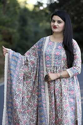 Pure Cotton Naira Cut Style Suit-3