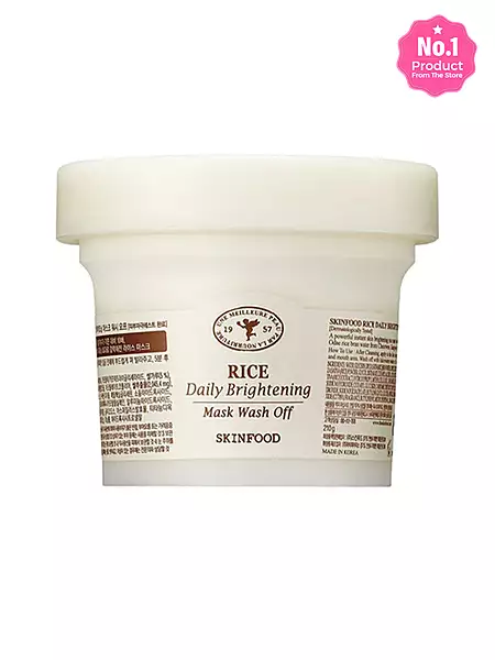 SKINFOOD RICE DAILY BRIGHTENING MASK WASH OFF