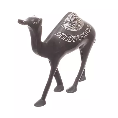 Bidriware Camel Figurine | Black Metal Silver Inlay Desert Showpiece Bidriware Camel Figurine | Black Metal Silver Inlay Desert Showpiece