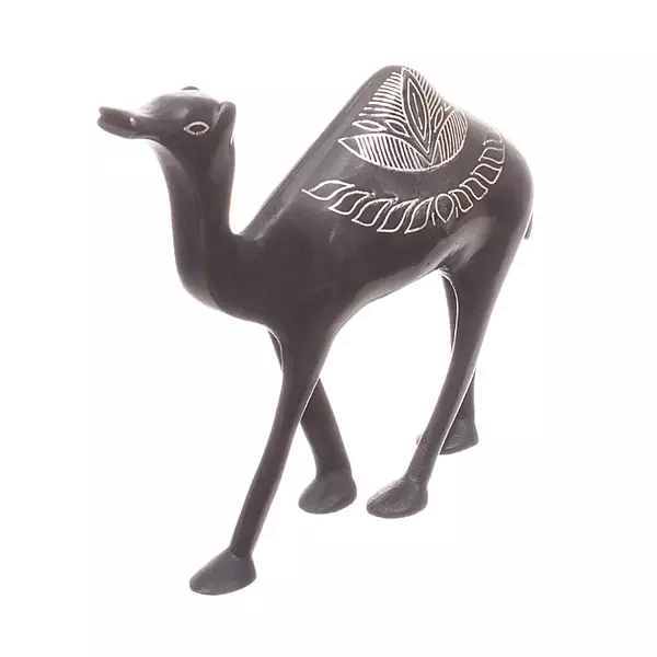 Bidriware Camel Figurine | Black Metal Silver Inlay Desert Showpiece Bidriware Camel Figurine | Black Metal Silver Inlay Desert Showpiece