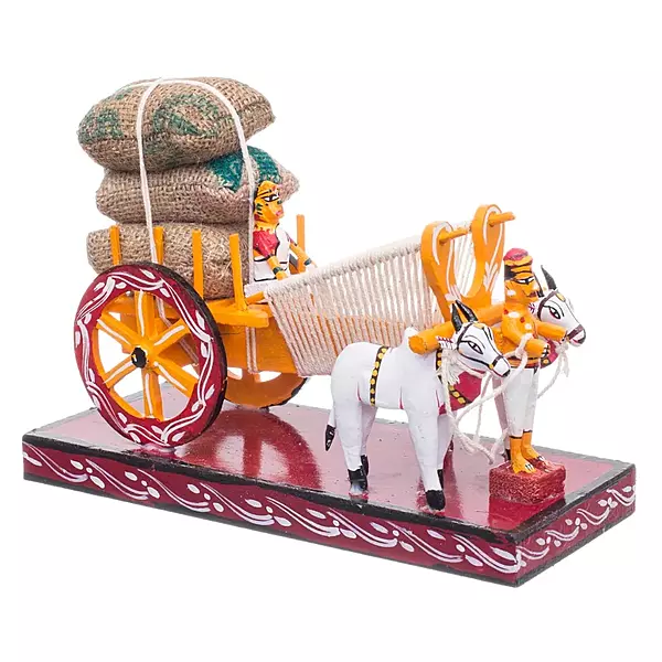 Kondapalli Bullock Cart Wooden Toy Kondapalli Bullock Cart Wooden Toy