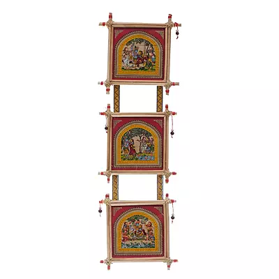 Odisha Pattachitra Bamboo Wall Hanging Odisha Pattachitra Bamboo Wall Hanging