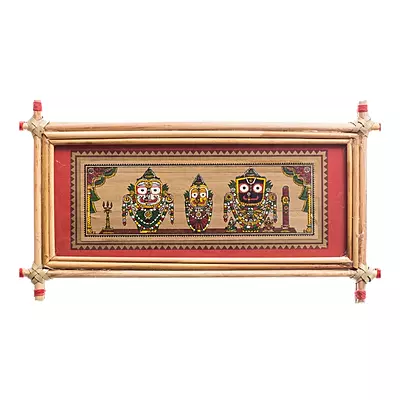 Jagannath Odisha Pattachitra Bamboo Wall Hanging Jagannath Odisha Pattachitra Bamboo Wall Hanging