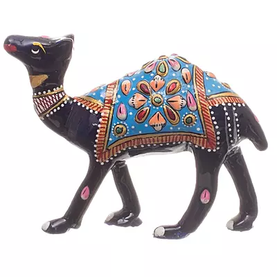 Hand-Painted Rajasthani Camel Figurine | Colorful Desert Showpiece for Home Décor Hand-Painted Rajasthani Camel Figurine | Colorful Desert Showpiece for Home Décor
