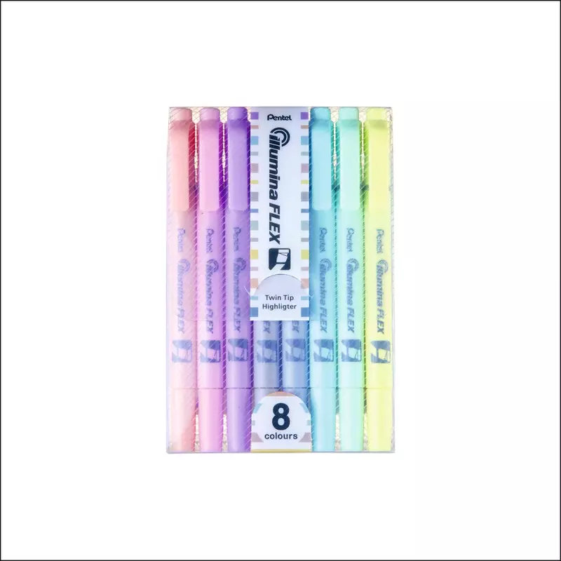 PENTEL HIGHLIGHTER - SET 8 SLW11P PENTEL HIGHLIGHTER - SET 8 SLW11P