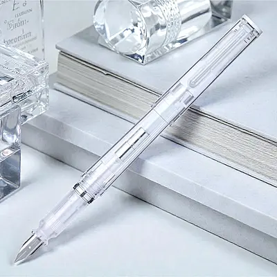 Sailor Tuzu Adjust Glassy Crystal White Fountain Pen (F) 11-0463-201