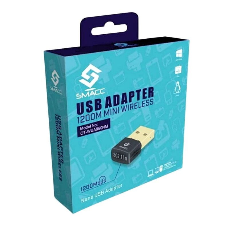 Wi-Fi Dongal | USB Adapter | 1200M Mini Wireless | Smacc Wi-Fi Dongal | USB Adapter | 1200M Mini Wireless | Smacc