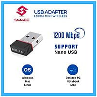Wi-Fi Dongal | USB Adapter | 1200M Mini Wireless | Smacc Wi-Fi Dongal | USB Adapter | 1200M Mini Wireless | Smacc