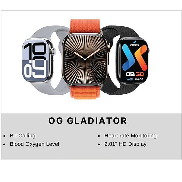 Zigdeal OG Gladiator Smartwatch – Touch Display | Fitness Tracking | Bluetooth Connectivity