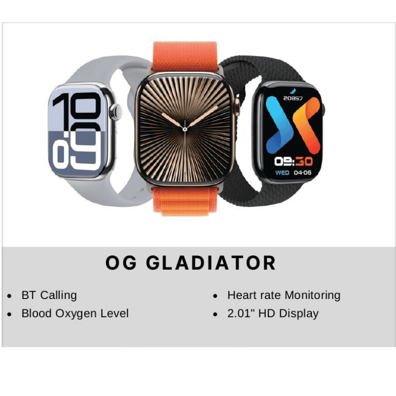 Zigdeal OG Gladiator Smartwatch – Touch Display | Fitness Tracking | Bluetooth Connectivity