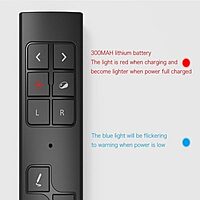 VIBOTON PP930 Air Mouse and Laser Pointer 2.4GHz Wireless Presenter