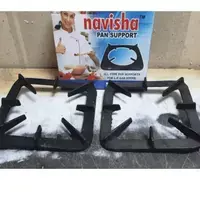 Cast Iron 8 stand Pan Support Set of 2 Pec in Box