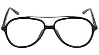 Unisex Large Aviator Spectacle Frame. Matte Black Composite Frame
