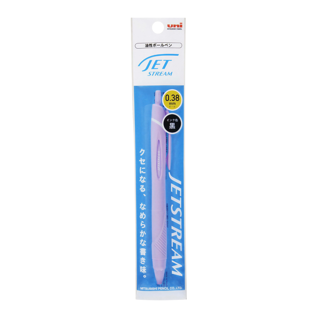 Mitsubishi Pencil|Ballpoint Pen|0.38mm|Black Ink|Jetstream Standard|Poly Pack|SXN-150-38 1P|purple