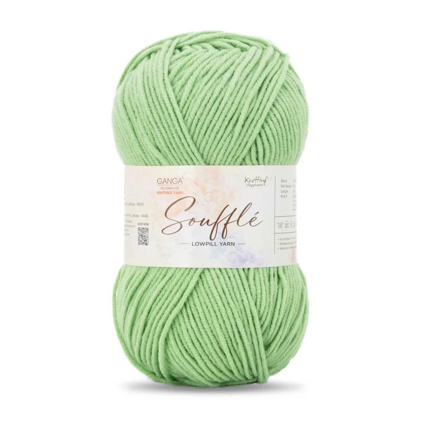 Ganga Soufflé SOU015 Lite Mint Green