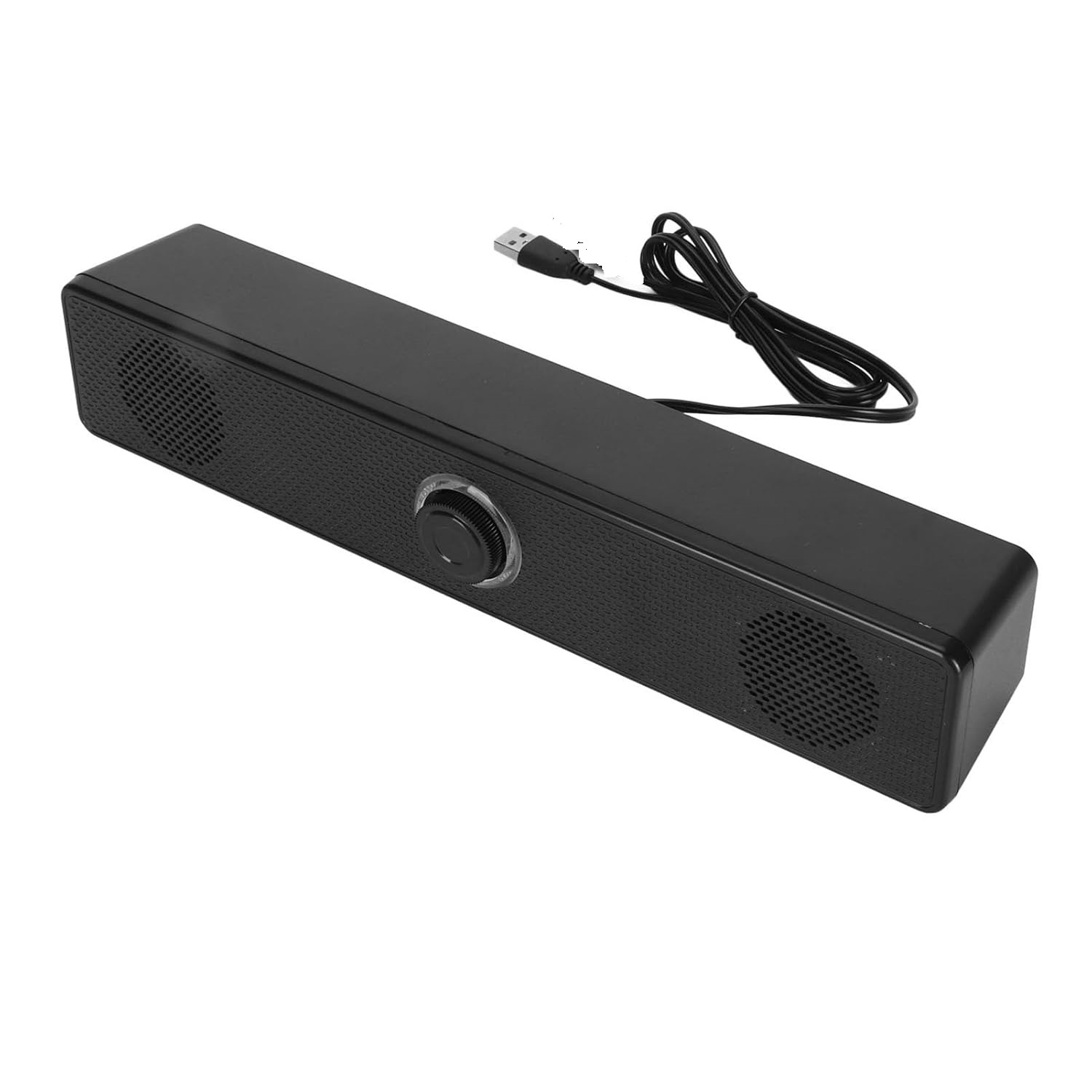 USB Speaker Sound Bar Compact Stereo Sound Bar for Desktop & Laptop | Plug & Play USB Powered Speaker