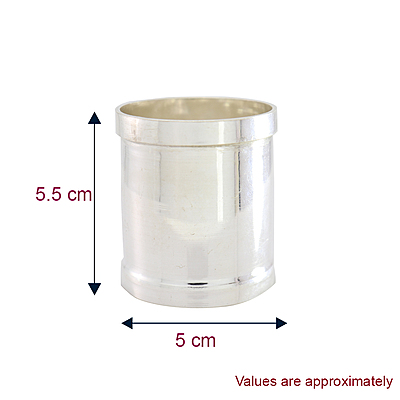 Silver Padi for Rice Measurement Silver Padi for Rice Measurement