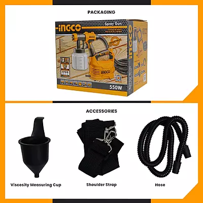 INGCO HVLP Spray Gun SPG5008 (550W) INGCO HVLP Spray Gun SPG5008 (550W)