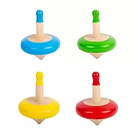 Channapatna Wooden Spinning Tops for Kids