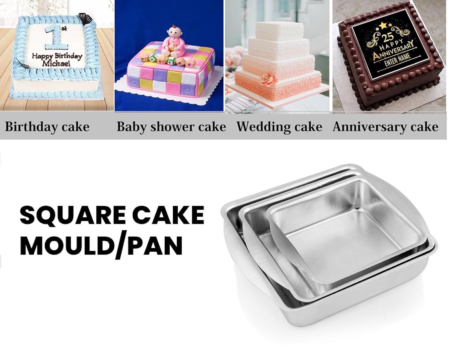 Aluminium Cake Moulds