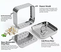 Granny Kitchen Stainless Steel Square Paneer Maker 250 ml