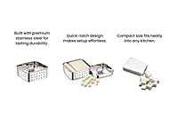 Granny Kitchen Stainless Steel Square Paneer Maker 250 ml