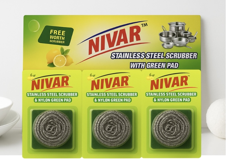 SS+Green pad scrubber