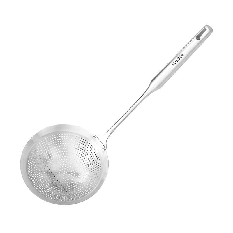 Onions Kitchen Slotted Serving Skimmer Spoon Stainless Steel Colander with Large Bowl,