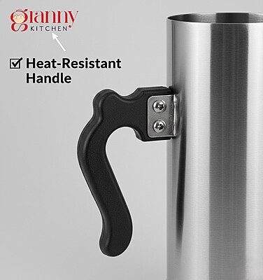 Granny Kitchen Stainless Steel Puttu Maker with Steamer, Traditional Kerala Puttu Kudam