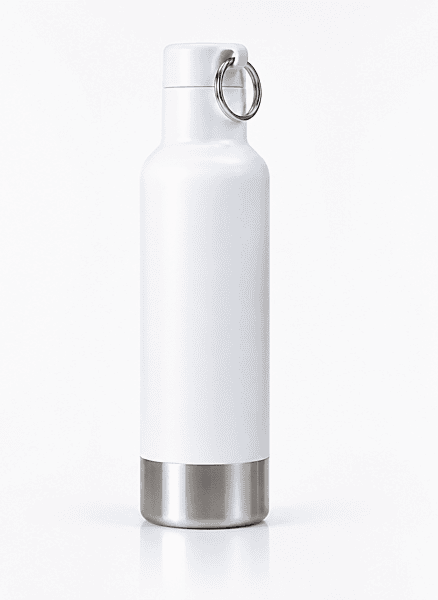 SS Hot & Cold Bottle White
