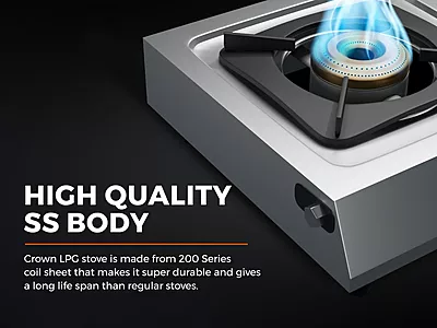 Indane Surya Gas Stove 2 Burner