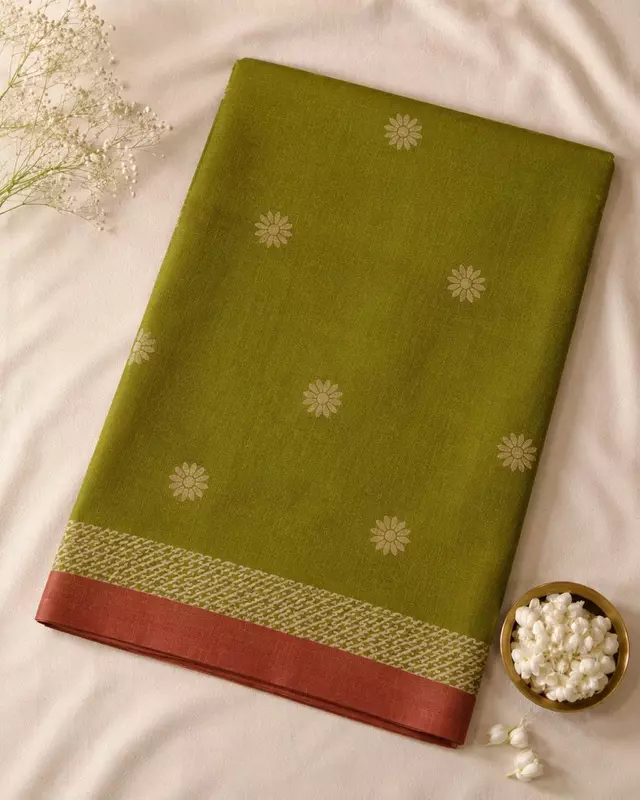 Unstitched Jamdani Cotton 2-Piece Dress Material | Kurta Fabric & Dupatta