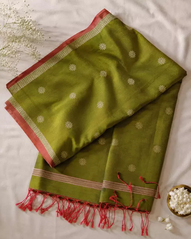 Unstitched Jamdani Cotton 2-Piece Dress Material | Kurta Fabric & Dupatta