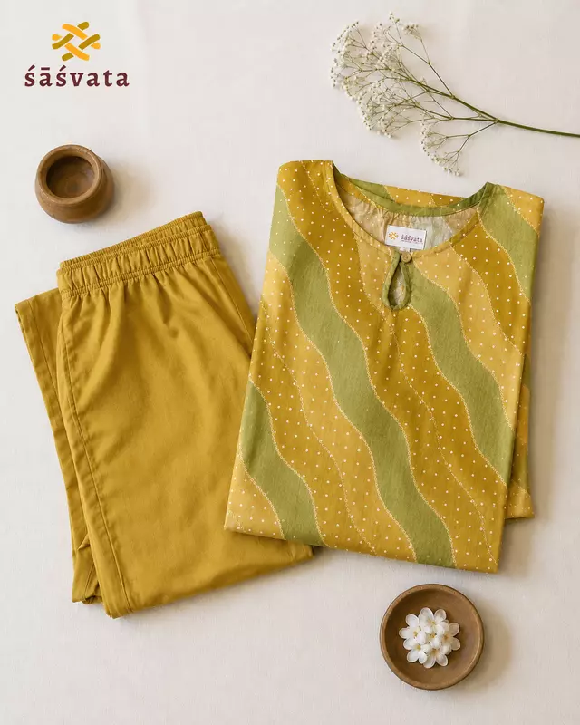 Women's Rayon Printed Handkerchief Hem Kurta Set with Pants | Stylish Ethnic Wear