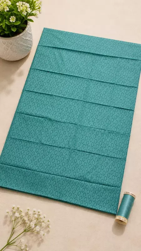 Sage Green Linen Unstitched 3 Piece Dress Material | Kurta, Pant & Dupatta Set