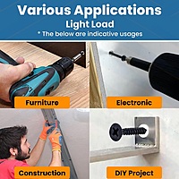 Screw 1 inch (25 mm screw) - (10 nos)