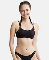 Jockey Wirefree Non Padded Super Combed Cotton Elastane Stretch Full Coverage Beginners Bra with Adjustable Straps SS 12
