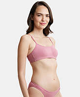 Jockey Wirefree Non Padded Super Combed Cotton Elastane Stretch Full Coverage Beginners Bra with Adjustable Straps SS12