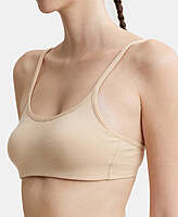 Jockey Wirefree Non Padded Super Combed Cotton Elastane Stretch Full Coverage Beginners Bra with Adjustable Straps SS12