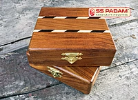 Red Sandalwood (Lal Chandan) Chinese Bracelet with Wooden Gift Box