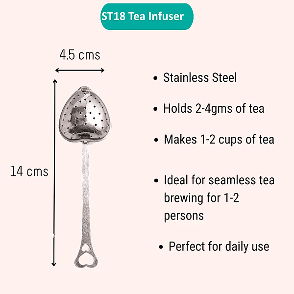 ST18 Heart Shape Tea Infuser with Handle