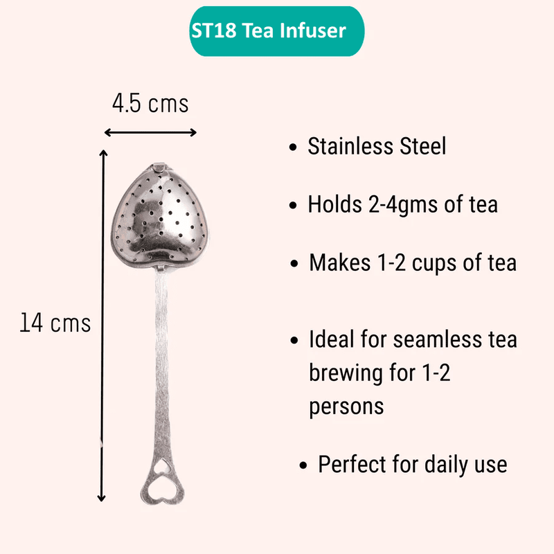 ST18 Heart Shape Tea Infuser with Handle