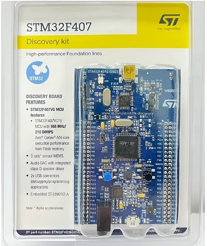 STM32F407GT6 MCU with 168MHz/210 DMIPS