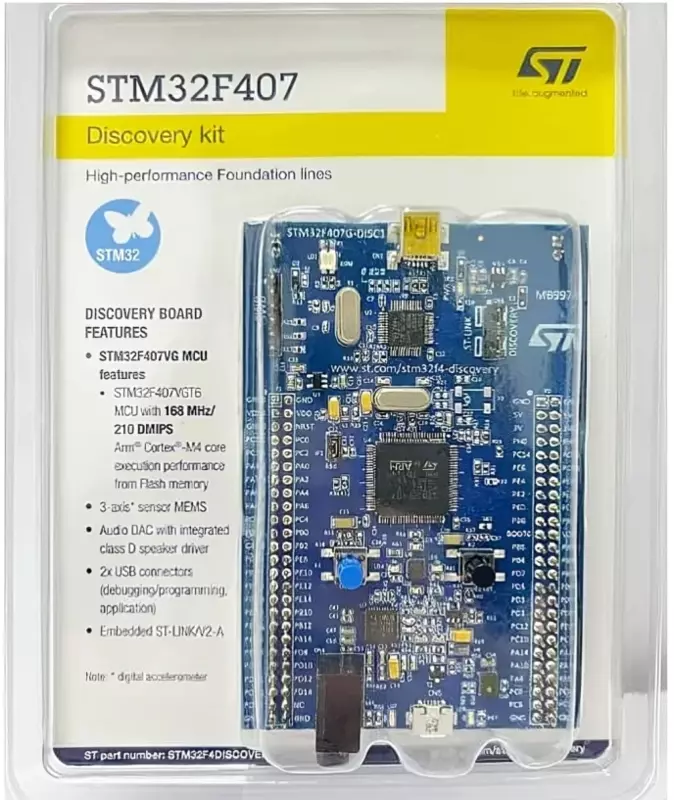 STM32F407GT6 MCU with 168MHz/210 DMIPS