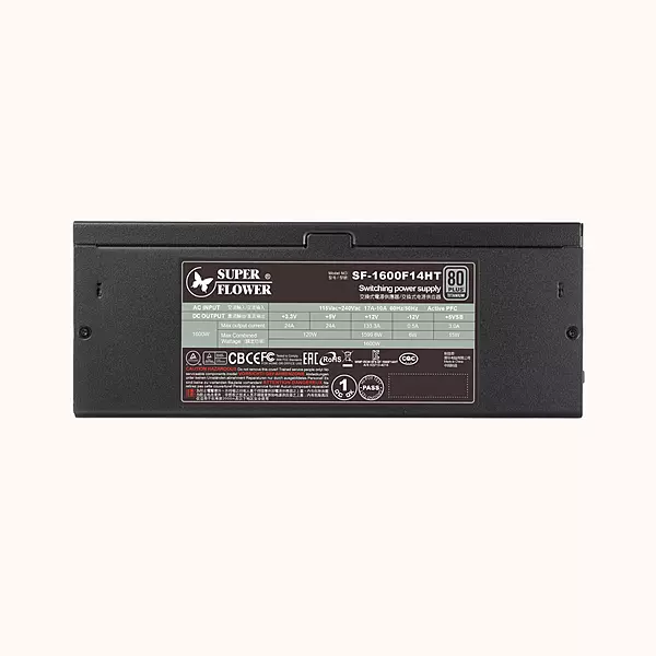 SUPER FLOWER POWER SUPPLY LEADEX TITANIUM 1600W ATX3.1 (SF-1600F14HT)