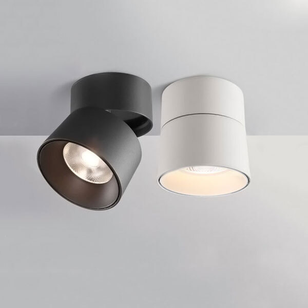 LED Adjustable Surface Mount Cylinder Light - 18W Prime (NW) White Body